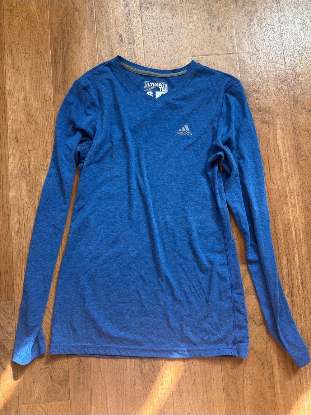 Adidas Blue Long Sleeve Ultimate Tee